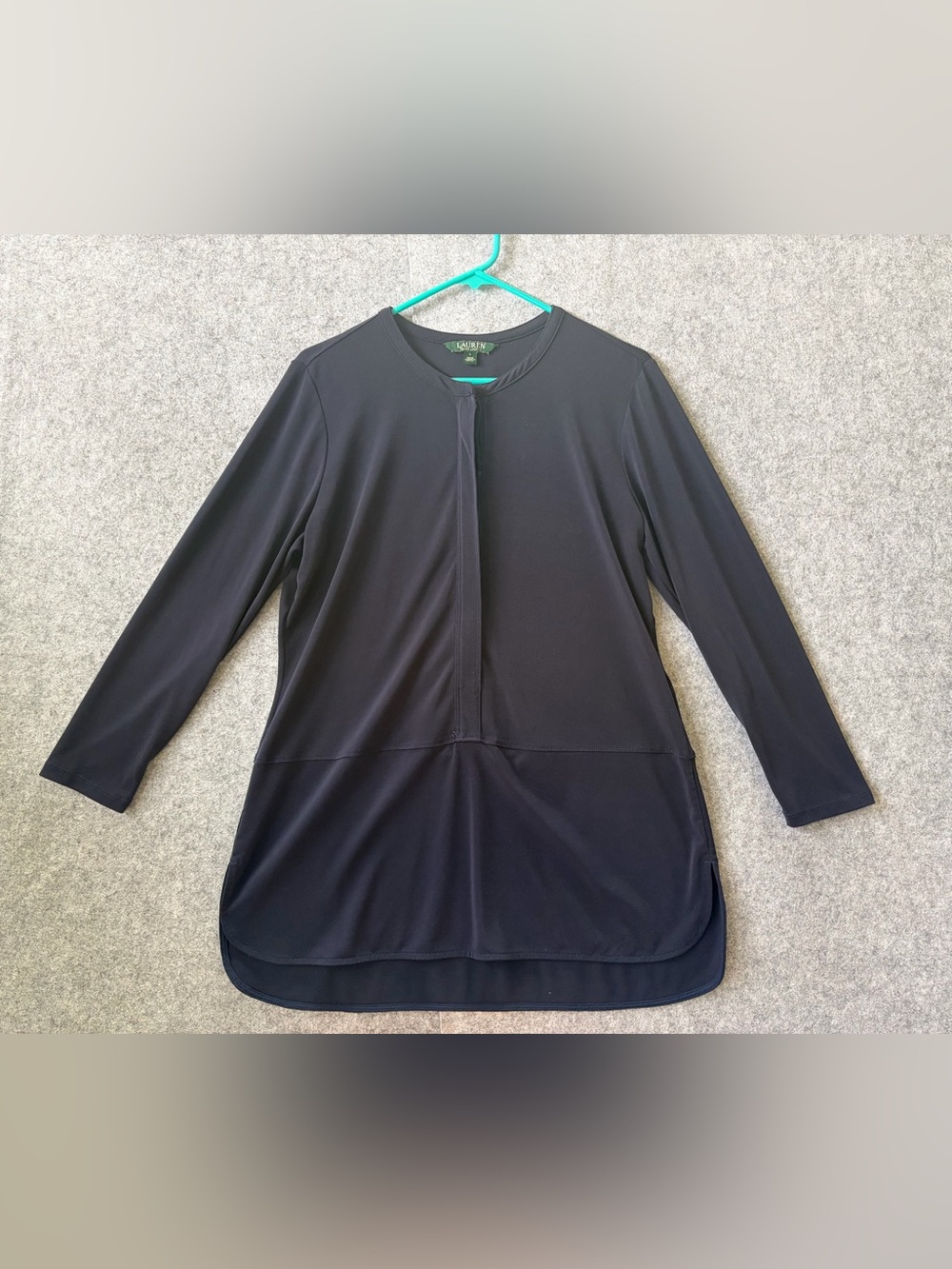 Lauren Ralph Lauren Navy Tunic Blouse